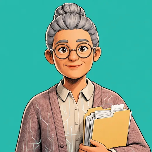 Frau Beleg, KI-Figur